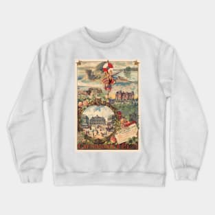 Chemins de Fer P.L.M. France Vintage Poster 1890 Crewneck Sweatshirt